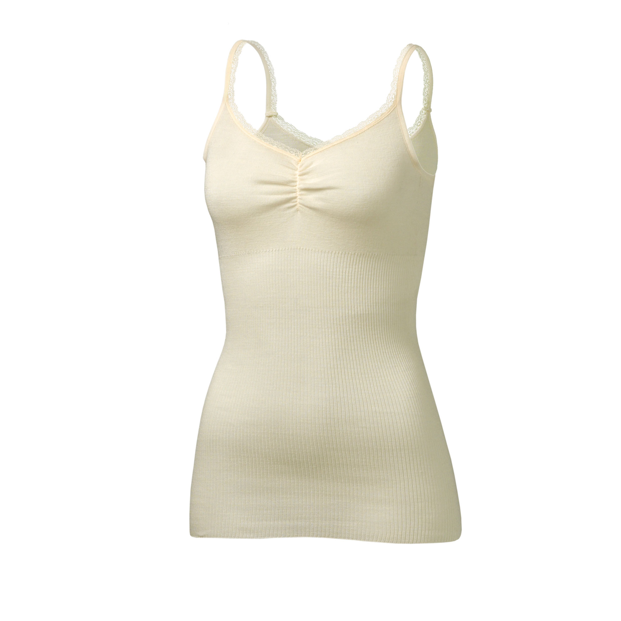 WOOL CAMISOLE Off White, off white, hi-res